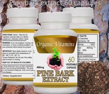 PINE BARK EXTRACT 60 CAPSULES 400mg BEST DEAL of pine French Maritime