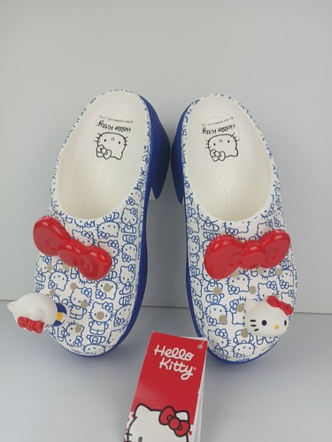 CROCS HELLO KITTY SIREN CLOG with jibbitz Size W8/M6 Unisex New With Tags - Picture 13 of 24