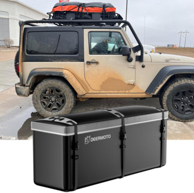 DEERMOTO For Jeep Wrangler 15 Cu ft Cargo Carrier Storage