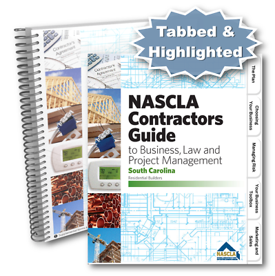 #ad Pre Tabbed amp; Highlighted NASCLA South Carolina Residential Builders 8th Edition $145.90