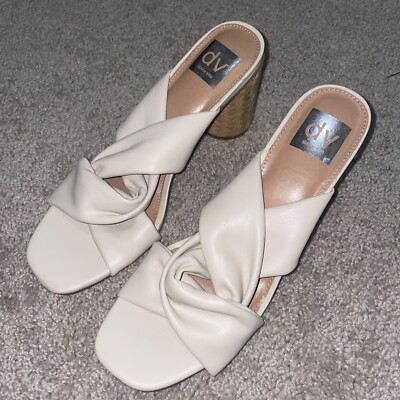 Dolce Vita Milna Crème Heels Women's Size 9