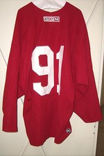 PHOENIX COYOTES rare used Kyle Turris red #91 practice jersey 2008-2012 seasons