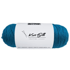 Knitsilk 100 merino wool yarn pack of 5 ,Blue, 500gm, 200 yards per skein
