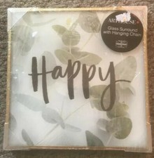 Arthouse glass surround leaf happy moment hanging chain frames brand new