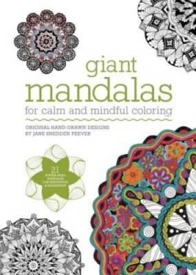 Giant Mandalas: For calm and mindful coloring - Paperback - VERY GOOD