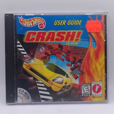 Hot Wheels Crash PC (PC, 2000 CD-ROM Mattel) Brand New Sealed Windows Computer