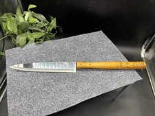 Vintage Androck Stainless Steel 8" Blade W/Wood Handle Grilling Summer BBQ