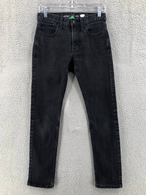 Old Navy Skinny Jeans Never Fade Men's Size 28X30 Stretch Black Denim 9102 