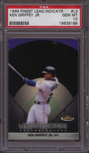 1999 Finest Leading Indicators L3 Ken Griffey Jr. PSA 10 Gem mint Mariners HOF