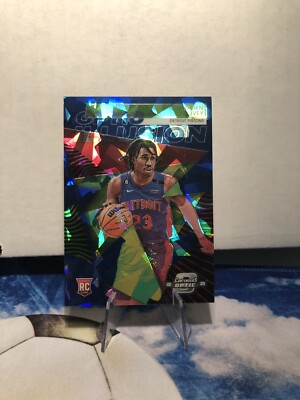 2022 Contenders Optic Illusion Blue Cracked Ice Prizm /75 Jaden Ivey Rookie RC