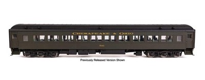Walthers Proto HO Scale ~ 82' Heavyweight Paired-Window Coach ~Chesapeake & Ohio