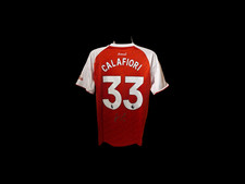Riccardo Calafiori 25/26 Arsenal Signed Football Shirt COA