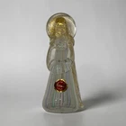VTG Murano latticino glass angel figurine Italy hand blown 5.25" height