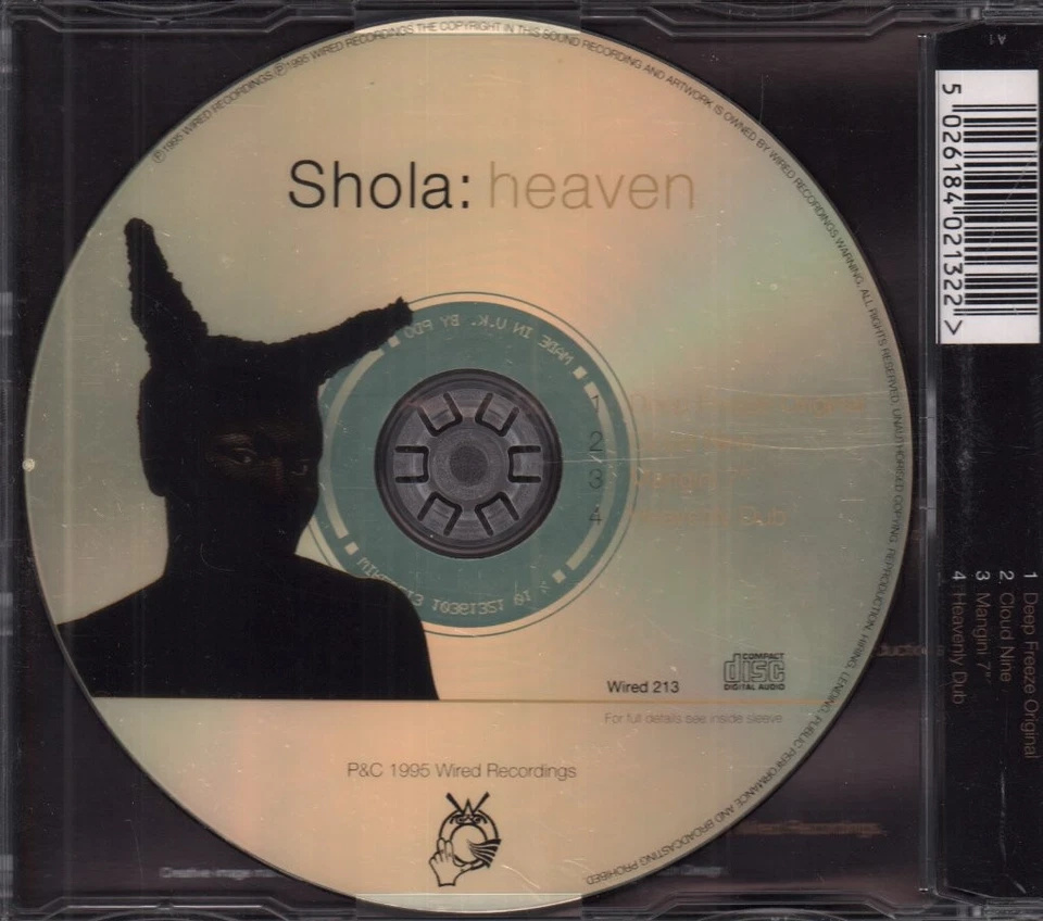 Shola Heaven CD UK Wired 1995 single has promo release date info sticker on case - Bild 2 von 2