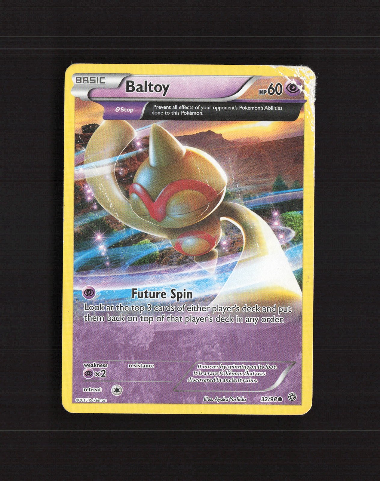 Baltoy 32/98 Ancient Origins Common Pokemon Card DMG