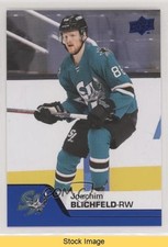 2020-21 Upper Deck AHL Blue Joachim Blichfeld #36 READ 0xd7