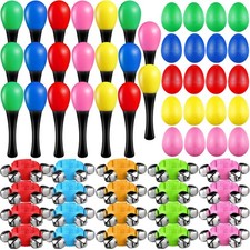 60 Pcs Shaker Musical Instruments Kids Party Favor Baby Learning Percussion T...