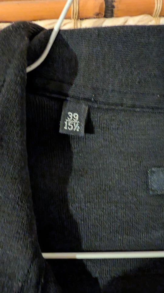 CLASSIC Black Gucci Men's Button Up Shirt SMALL 39 15.5 - Image 3 of 4