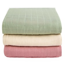 Organic Muslin Swaddle Blankets, 100 Organic Cotton, Baby Wrap for Boys and Gir