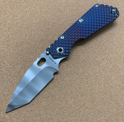 Strider Knives SMF DGG Tanto - Full Ti HC Handles / Ghost Stripe MagnaCut Blade