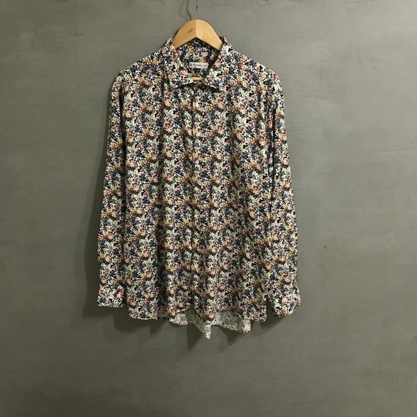 Men Etro Shirt Multicolor Cotton 44 / XXL / 52 #1VA6
