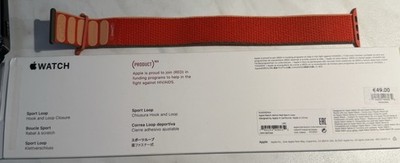 Armband Sport LOOP APPLE WATCH 8 Kompatibel Serie 1 -10 Rot 42 mm
