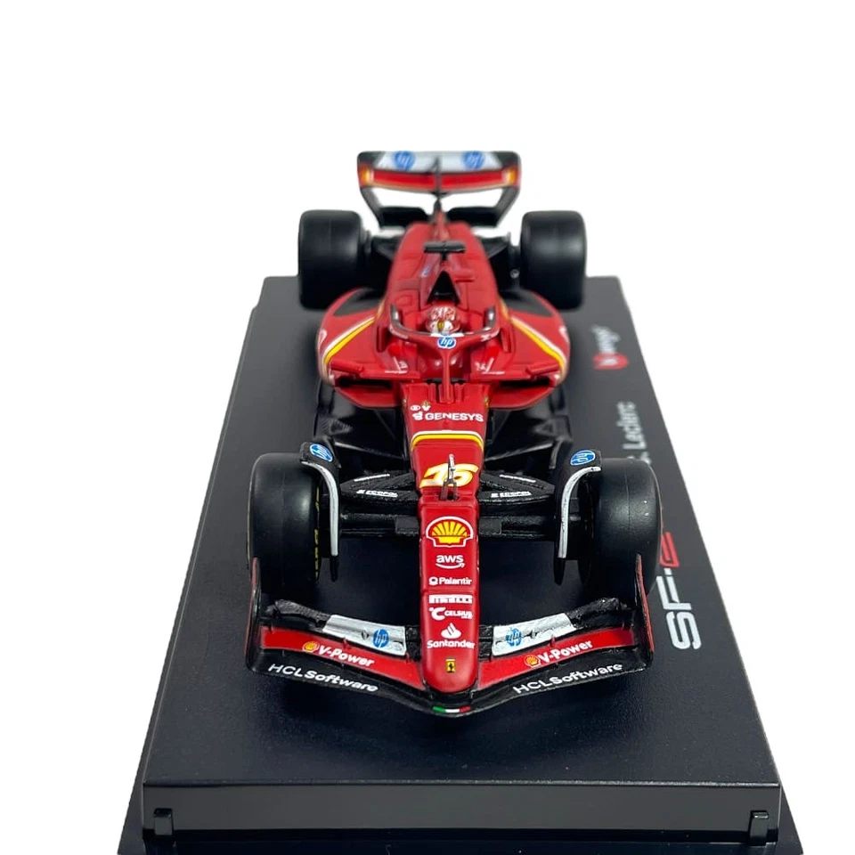BBURAGO FERRARI SF-24 #16 C. LECLERC MONACO GP WINNER  CON VETRINETTA - 1:43 - Immagine 2 di 4