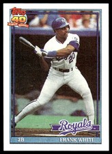 Frank White 1991 Topps #352 Royals MLB READ FREE SHIPPING AutographDen