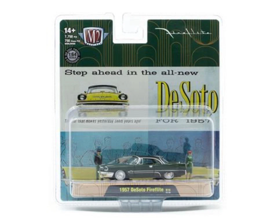 M2 Machines Diorama 1957 DeSoto Fireflite Green 2025 1 of 7,750 Mainline New - Image 4 of 4