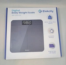 Etekcity EBS-C121-KUS Black 4 High Precision Sensor Digital Body Weight Scale