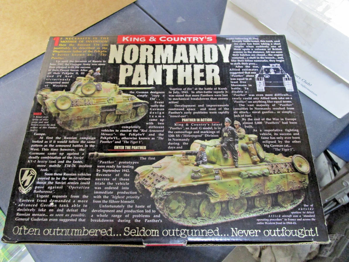 king&country　メタルフィギュア　ws200 King & Country Ww2 German Army WS072 Summer Panther Tank Set MIB
