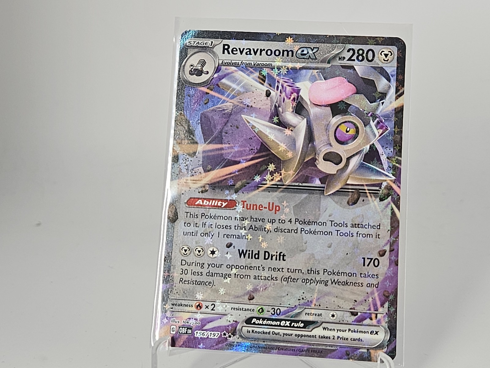 Revavroom ex 156/197 Obsidian Flames DOUBLE RARE Pokemon Card NM