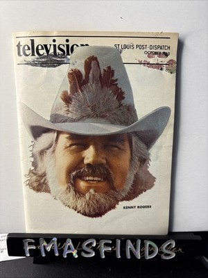 H2 1979 KENNY ROGERS Oct 7 St Louis Post Dispatch TV GUIDE Magazine 