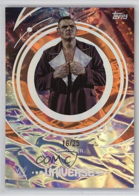 2025 Topps Universe WWE Orange Warp 16/25 Gunther #56 1j8k