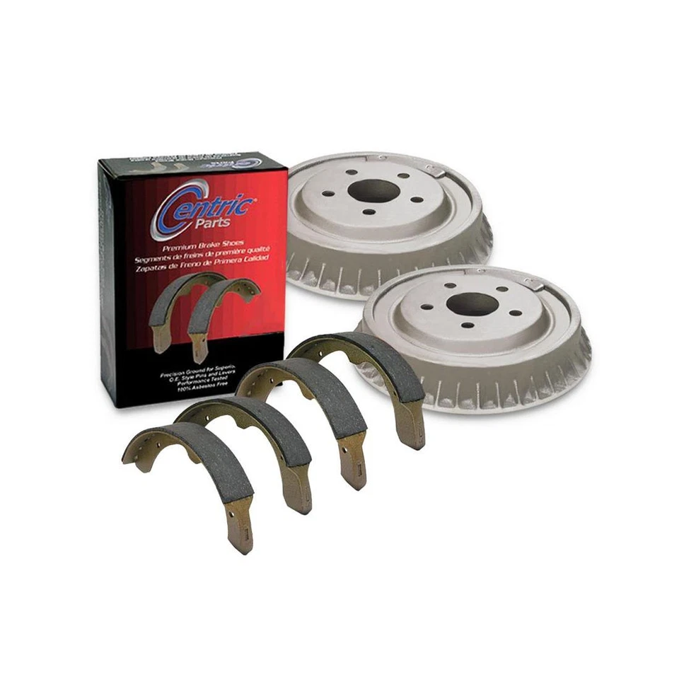 Tambor de freno, zapata de freno de tambor central trasera 3 piezas para Dodge Challenger 1973-1974_LP Foto 2 de 4