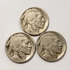 1925 P D S 5c Indian Head Buffalo Nickel - Mint Mark Set - SKU-U2829
