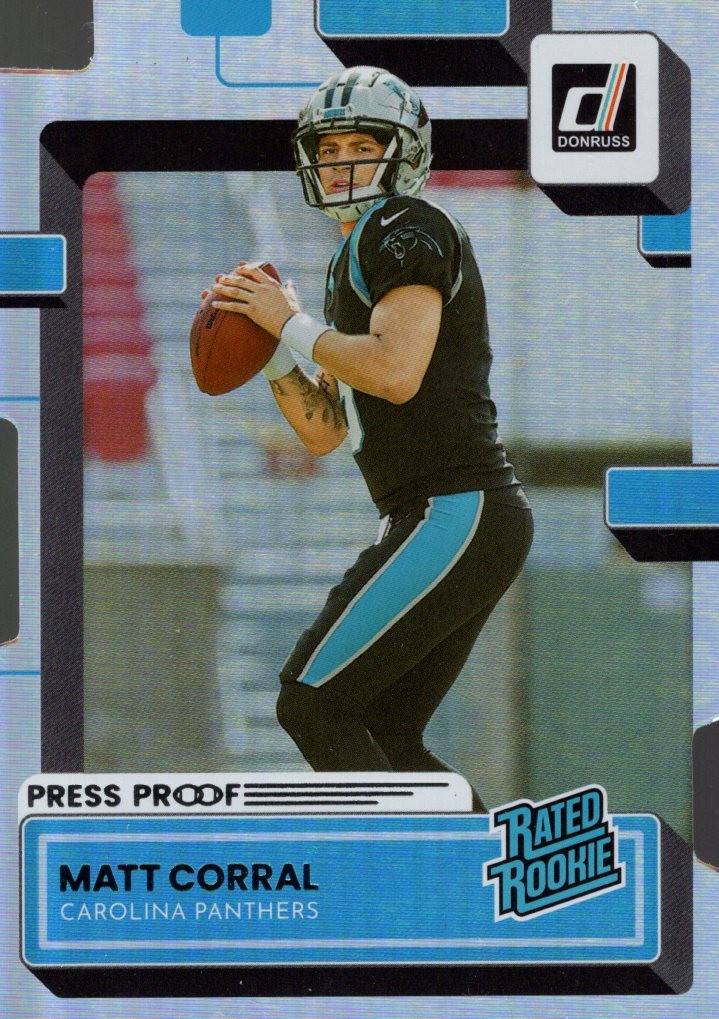 2022 Donruss Press Proof Silver Die-Cut #302 Matt Corral RR /75 - FB