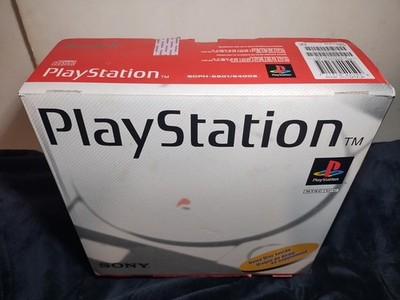 Empty Playstation 1 Console System Box, Foam, Protector & Manual Only PS1