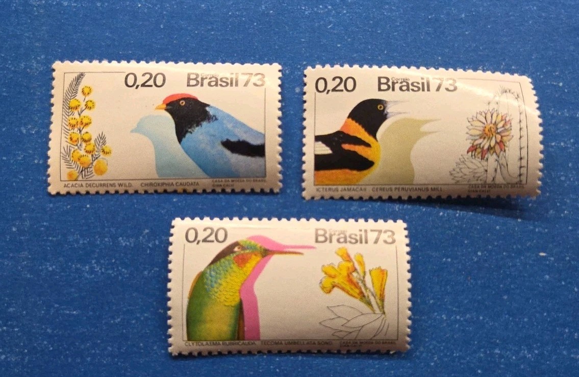Brazil Stamps, Scott 1284-1286 Complete Set MNH