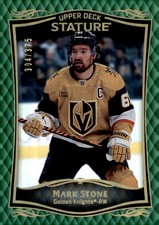 2024-25 Upper Deck Stature #10 Mark Stone 2023-24 Upper Deck Stature Green #/375