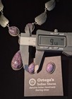 Sterling Silver Charolite Navajo Necklace Earrings & Ring  Signed ( 59.10 G ) — photo 10