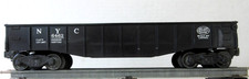 Lionel O New York Central NYC 6462 Black Gondola Car