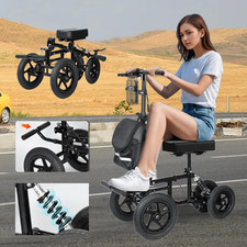 All Terrain Knee Scooter Walker 12" Tyres Broken Leg Ankle Crutches Alternative