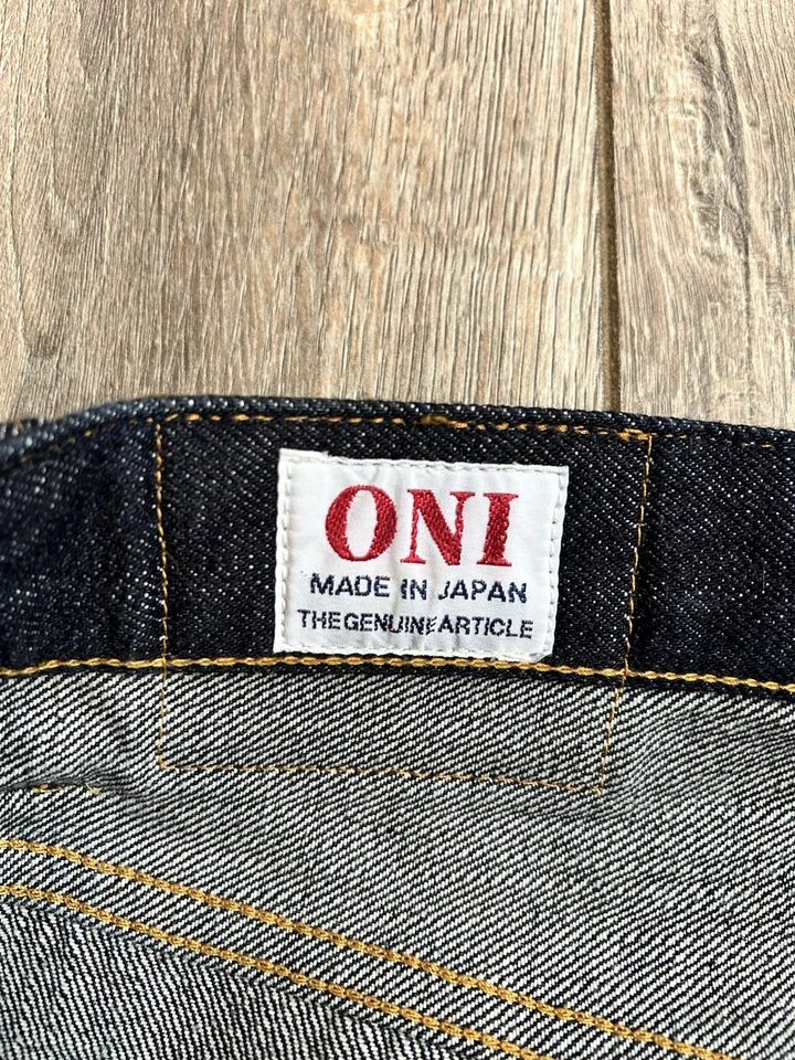 ONI-222 15oz Selvedge Super Wide Straight Fit Japanese Denim Size 36x30 - Image 4 of 4