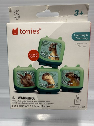 Toniebox Clever Tonies Set - Gentle Giant Dinos - Audio Set of 4 - NEW