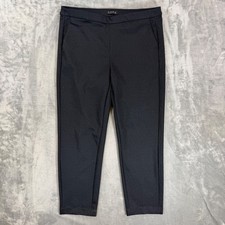 LVPL Liverpool Pull On Ankle Dress Pants Women's Size 14/32 Dark Charcoal Gray