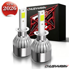 H1 LED Headlight High Beam or Low Beam Bulbs Conversion Kit Super Bright 6500K