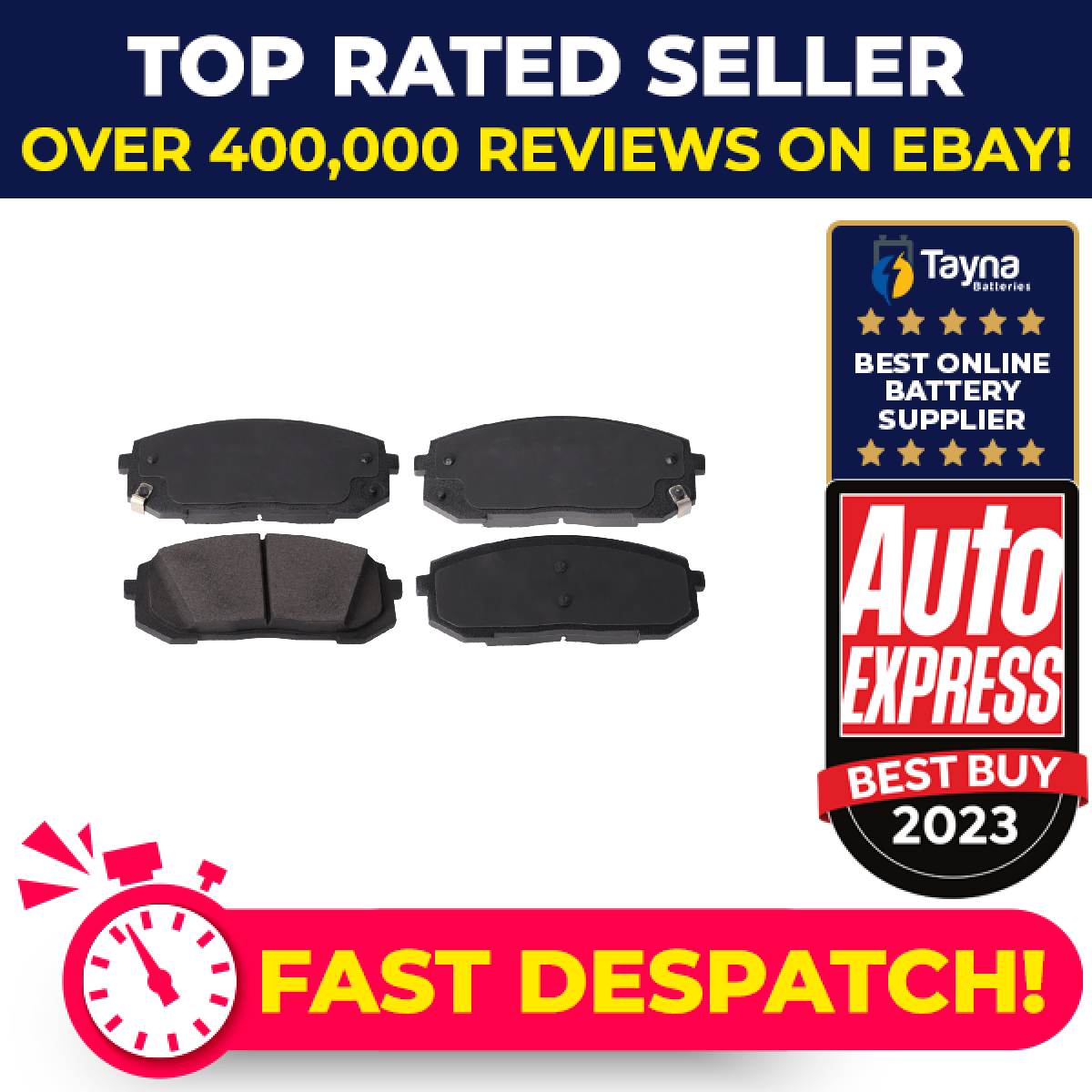 Brake Pads Set fits HYUNDAI TUCSON NX4 1.6 Front 2020 on 58101N7A20 58101N9A00