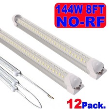 T8 Integrated LED Tube Lights Garage 8FT 144W LED Shop Light NO-RF 12Pack