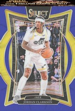 2024-25 Panini Select #19 Jordan Clarkson Black White Gold Prizm